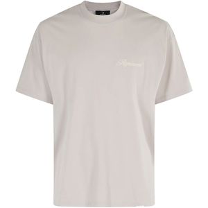 Represent, Heren, Tops, Grijs, Maat: S Katoen,