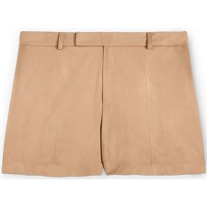 Motivi, Dames, Korte broeken, Beige, Maat: 4XS Suède,