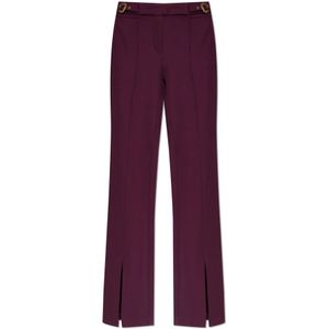 Versace Jeans Couture, Dames, Broeken, Paars, Maat: XS