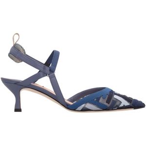 Fendi, Dames, Schoenen, Blauw, Maat: 36 1/2 EU