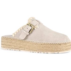 Mou - Jute Clog Plain SUE - Instappers - Beige - Suède