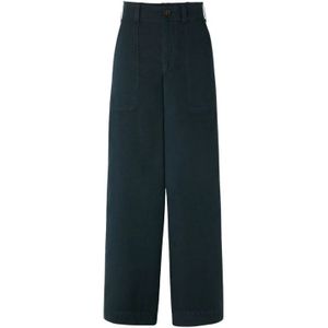 Soeur, Dames, Broeken, Blauw, Maat: S Katoen,