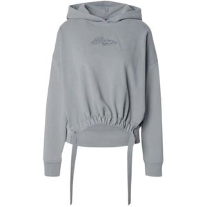 Hugo, Dames, Sweatshirts & Hoodies, Grijs, Maat: S