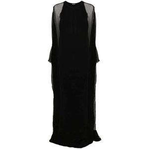 Tom Ford, Dames, Jurken, Zwart, Maat: 2XS Zijde,