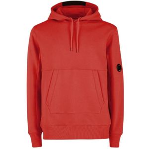 C.p. Company, Heren, Sweatshirts & Hoodies, Rood, Maat: L Fleece,