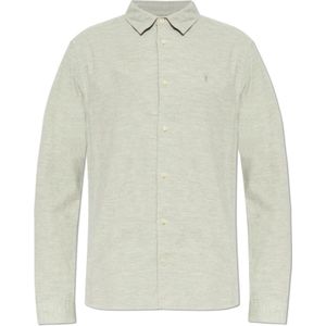 AllSaints, Heren, Overhemden, Grijs, Maat: S Corduroy,