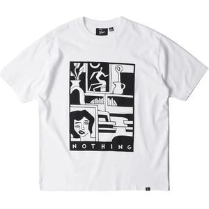 by Parra, Heren, Tops, Wit, Maat: M