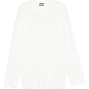 Diesel, Heren, Tops, Wit, Maat: L Katoen,