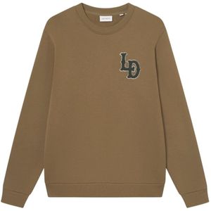 Les Deux, Heren, Sweatshirts & Hoodies, Bruin, Maat: S Katoen,