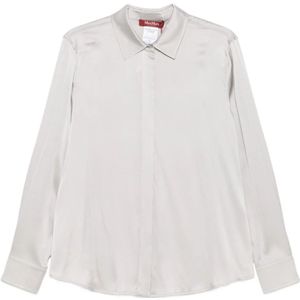 Max Mara, Dames, Blouses & Shirts, Grijs, Maat: M