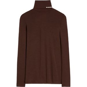Jil Sander, Dames, Tops, Bruin, Maat: M
