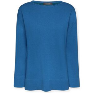 Elena Mirò, Dames, Truien, Blauw, Maat: XS Wol,
