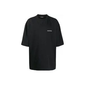 Balenciaga intage Jersey Zwart T-Shirt , Black , Heren , Maat: 2XS