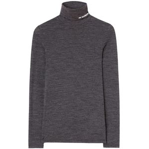 Jil Sander, Dames, Truien, Grijs, Maat: L Katoen,