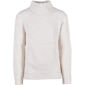 Daniele Alessandrini, Heren, Truien, Beige, Maat: XL Wol,