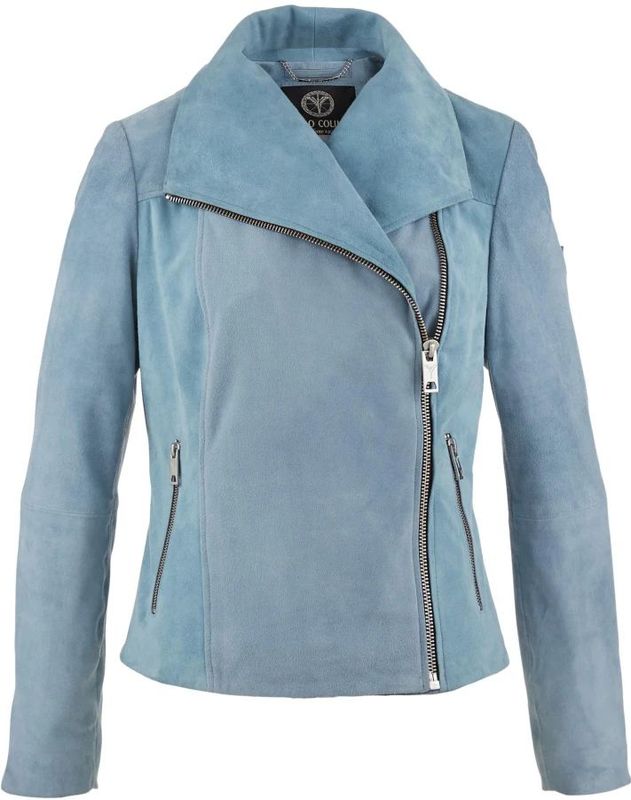 Carlo Colucci - Dal Bella - Leren Jas - Blauw - Dames