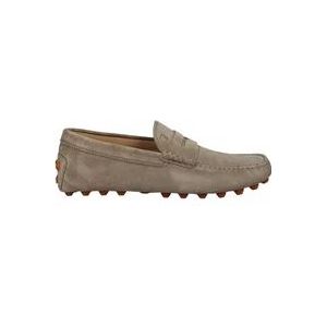 Tod's Suede Bubble Rijdersloafers , Beige , Heren , Maat: 40 EU