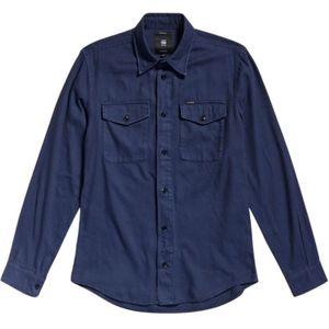 G-star, Heren, Overhemden, Blauw, Maat: S