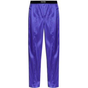 Tom Ford, Heren, Nachtkleding & Lounge, Paars, Maat: XS Zijde,