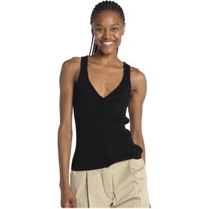 Birgitte Herskind, Dames, Tops, Zwart, Maat: M Katoen,