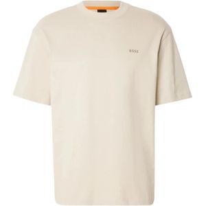 Hugo Boss, Heren, Tops, Beige, Maat: L Katoen,
