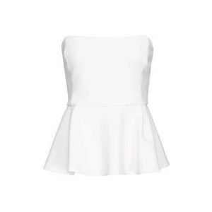 Pinko Witte Magnetone Top , White , Dames , Maat: M