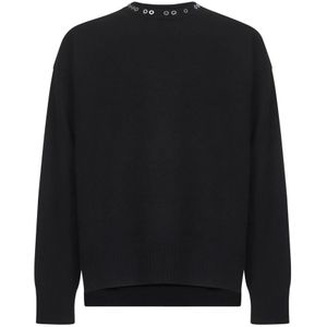 Jil Sander, Heren, Truien, Zwart, Maat: M Wol,