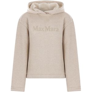 Max Mara - Hoodie - Beige - Katoen-Polyester Mix