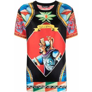 Dolce & Gabbana, Dames, Tops, Veelkleurig, Maat: XS