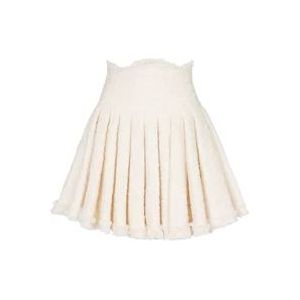 Balmain Skirts , White , Dames , Maat: XS