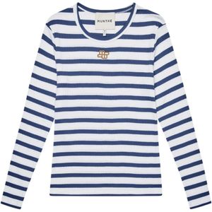 Munthe, Dames, Tops, Blauw, Maat: S