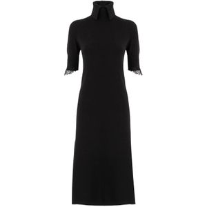 Ermanno Scervino, Dames, Jurken, Zwart, Maat: L