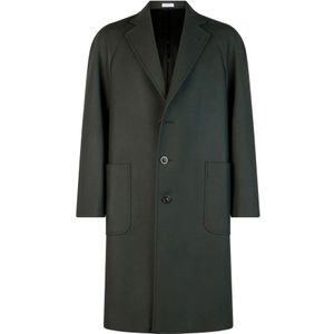 Boglioli, Heren, Mantels, Groen, Maat: S Wol,