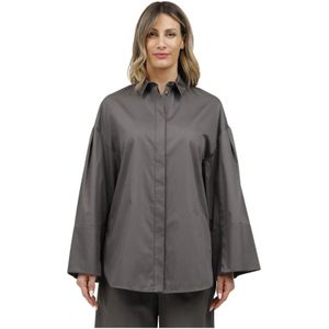 Max Mara, Dames, Blouses & Shirts, Bruin, Maat: XS Satijn,