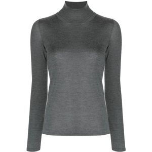 Brunello Cucinelli, Dames, Truien, Grijs, Maat: L Zijde,