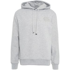 Etro, Heren, Sweatshirts & Hoodies, Grijs, Maat: 2XL Katoen,