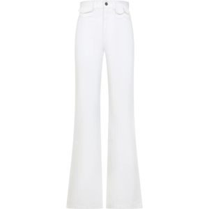 Chloé, Dames, Broeken, Wit, Maat: 2XS Katoen,