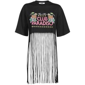 Msgm, Dames, Tops, Zwart, Maat: M Katoen,