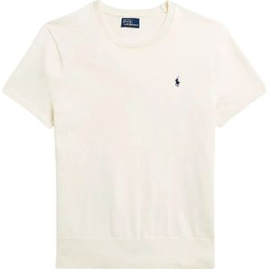 Polo Ralph Lauren, Dames, Tops, Beige, Maat: L Katoen,