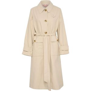 Part Two, Dames, Mantels, Beige, Maat: XS Katoen,