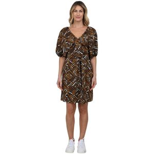 Weekend Max Mara, Dames, Jurken, Veelkleurig, Maat: L Katoen,