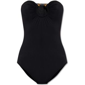 Bottega Veneta, Dames, Badkleding, Zwart, Maat: XS Polyamide,