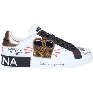 Dolce & Gabbana, Heren, Schoenen, Veelkleurig, Maat: 40 EU Katoen,