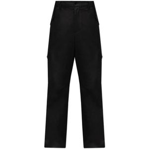 Dolce & Gabbana, Heren, Broeken, Zwart, Maat: S Wol,