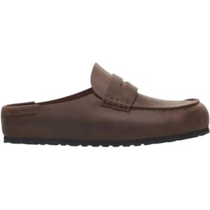 Birkenstock, Heren, Schoenen, Bruin, Maat: 41 EU Leer,