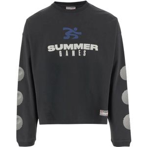 Summit Games, Heren, Sweatshirts & Hoodies, Zwart, Maat: S Katoen,