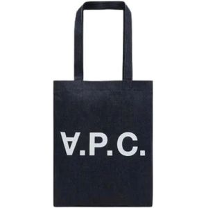 A.p.c., Heren, Tassen, Blauw, Maat: ONE Size Leer,