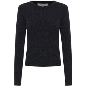 Maison Kitsuné, Dames, Truien, Grijs, Maat: M Kasjmier,