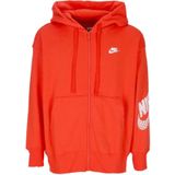 Nike - Sportswear Zip Hoodie - Rood - Dames - Katoen