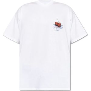 Carhartt Wip, Heren, Tops, Wit, Maat: S Katoen,